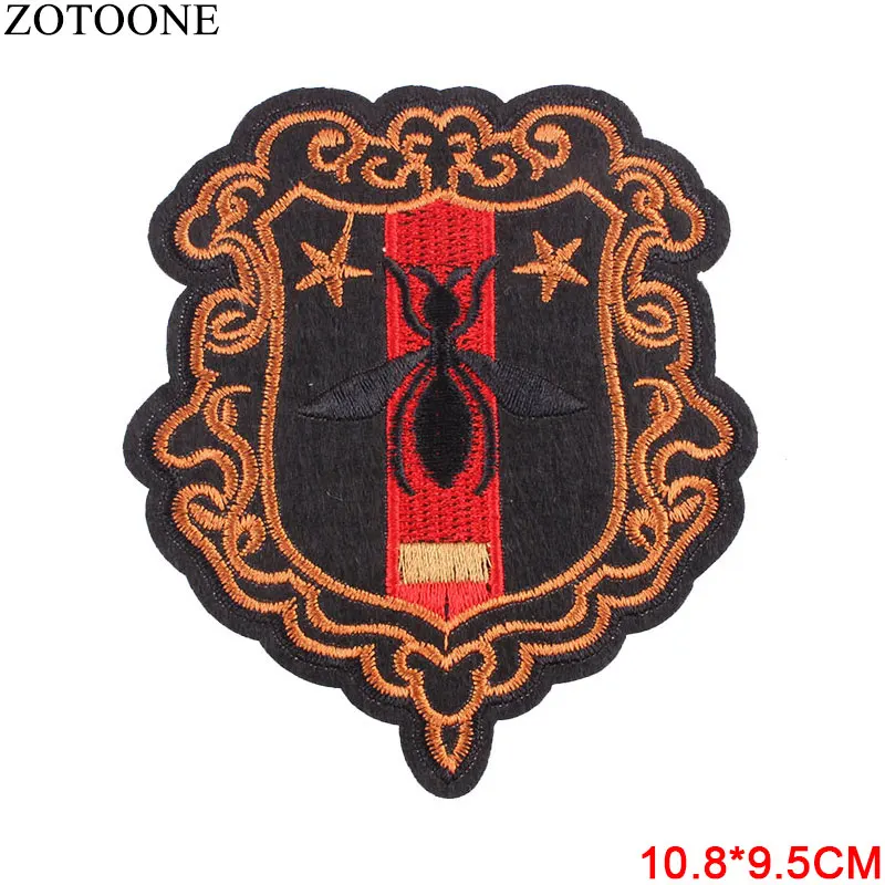 ZOTOONE 1 шт. индийский Череп Панк военные нашивки вышитые железные нашивки для одежды DIY Одежда Наклейки с блестками аппликации C - Цвет: 030915