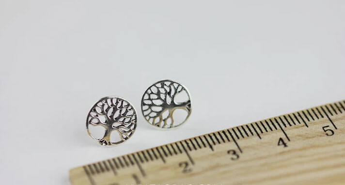 1 пара женские серьги гвоздики Древо жизни|earring tree|earrings tree of lifefashion stud earrings |