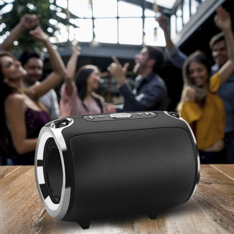 NBY Bluetooth беспроводной стерео динамик Колонка HIFI портативный бумбокс сабвуфер динамик s поддержка FM радио TF AUX USB для телефонов