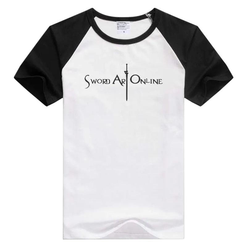 Для аниме Sword Art Online повседневная мужская и женская футболка с коротким рукавом