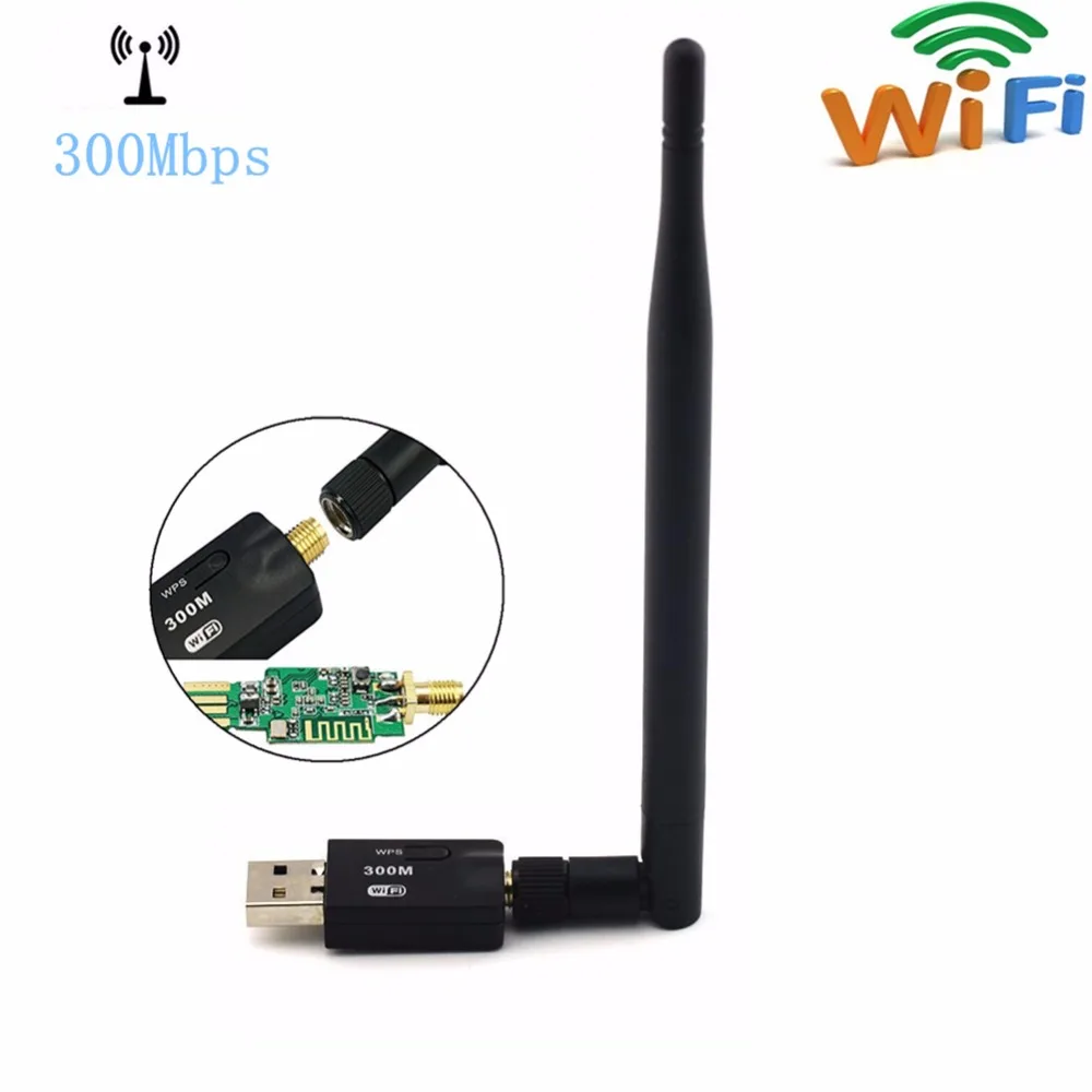 300 Мбит/с 11n USB Wifi интернет ключ Мини Беспроводная N сетевая карта адаптер с 5dbi
