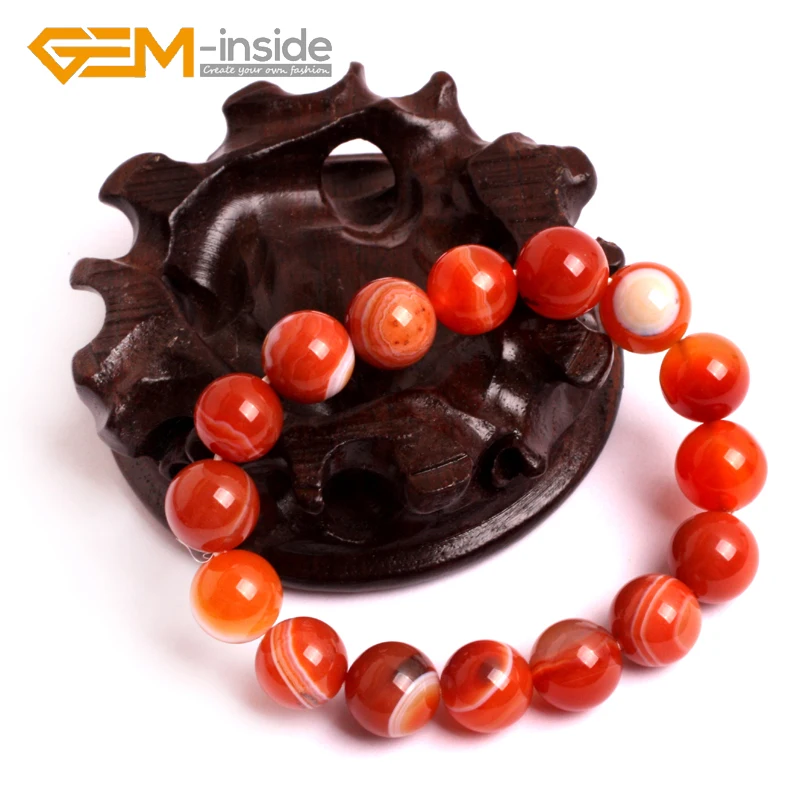 

Красный Сардоникс браслет с агатами, натуральный браслет с драгоценным камнем, сделай сам, ювелирный браслет, один из семи сокровищ буддизм...