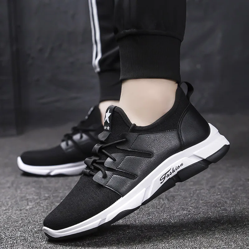 

2018 Spring And Autumn Classic New Men'S Shoes Low-Cut Casual Flyweather Men'S Fashion Low To Help Fashion Men Casual Shoes