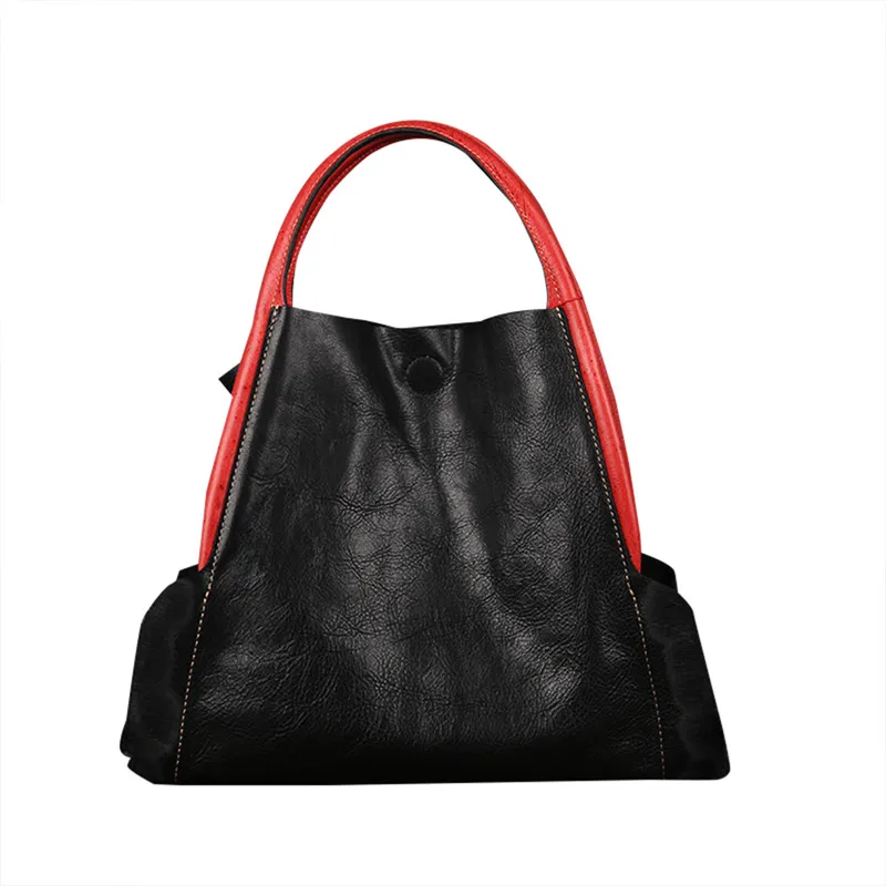 Женская сумка Nesitu винтажная Повседневная из натуральной кожи с натуральным