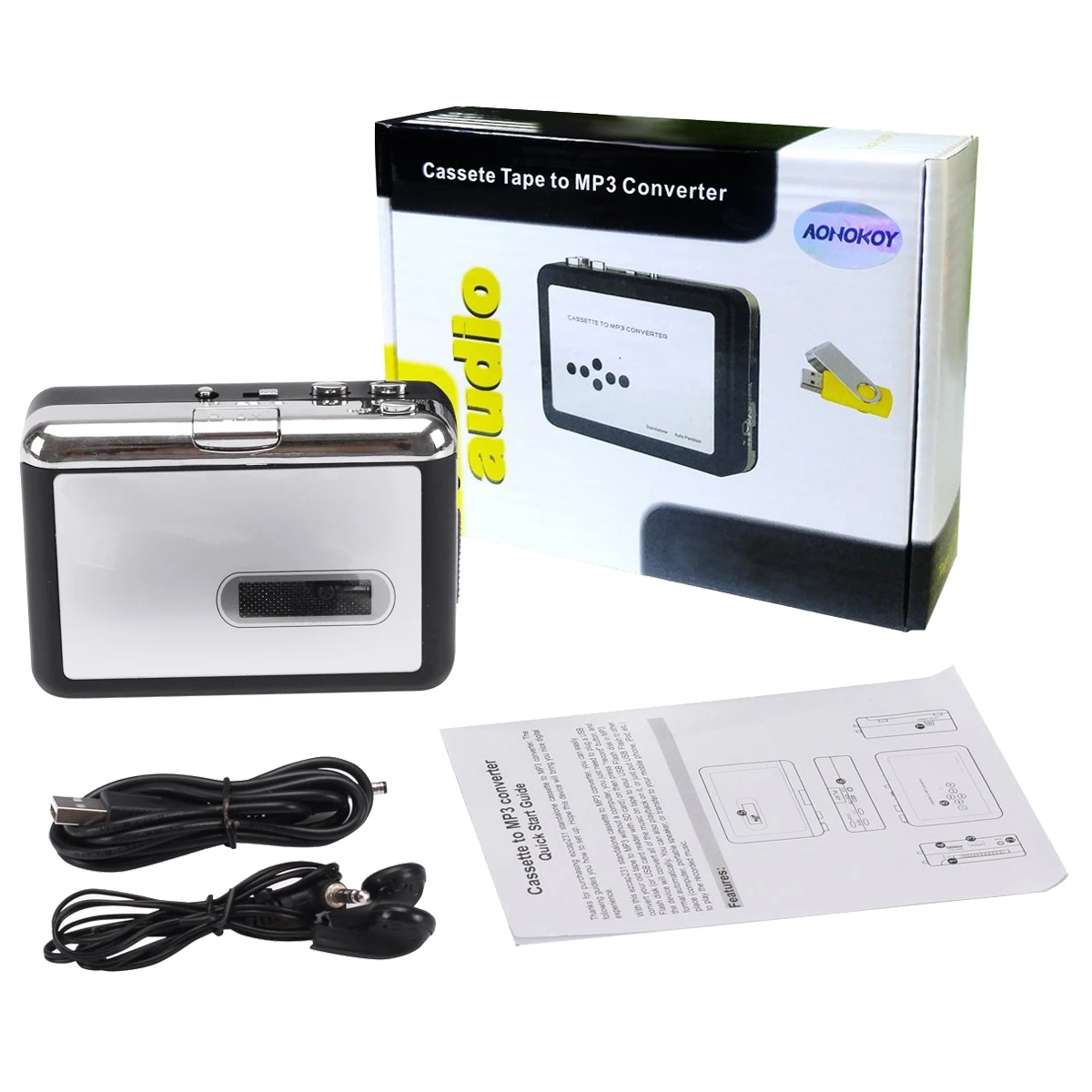 AAAE Top Relliance ностальгия Кассетный usb-плеер в MP3 конвертер ретро лента игрока адаптер