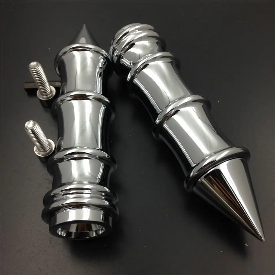 Для Harley Davidson DYNA Sportster Bobber Мотоцикл Chrome Bamboo Стиль Ног Peg подставка для Ног|chrome