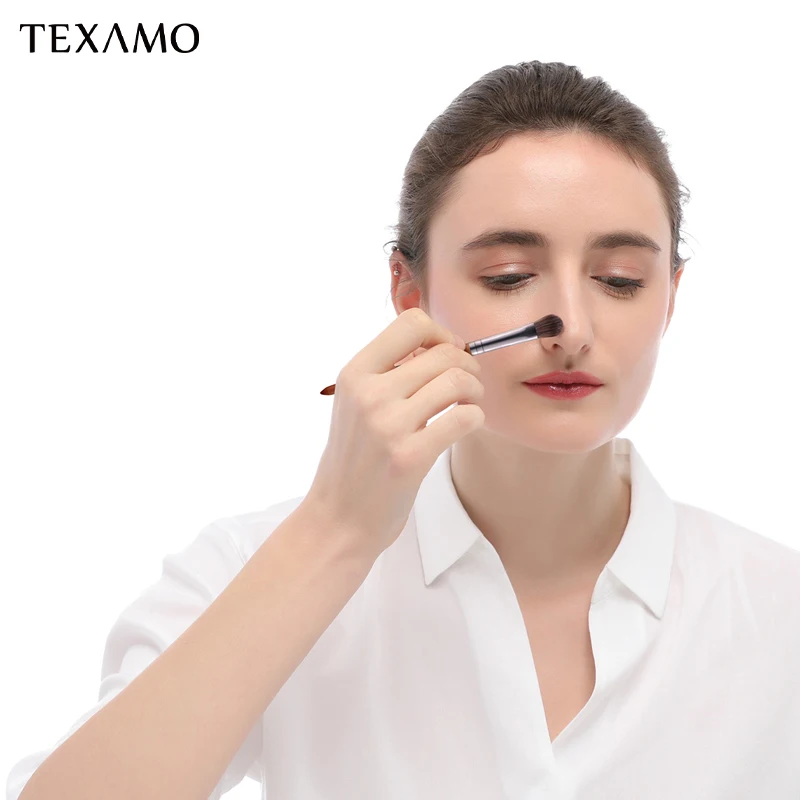 Texamo M4 макияж кисти инструмент женские тени для век щётка с деревянной ручкой