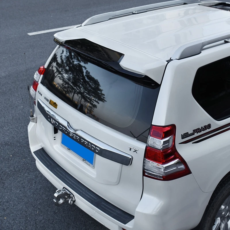 Для Toyota Cruiser Prado FJ150 FJ 150 2010- ABS пластик Окрашенный черный белый цвет задний багажник багажника крыло спойлер 1 шт