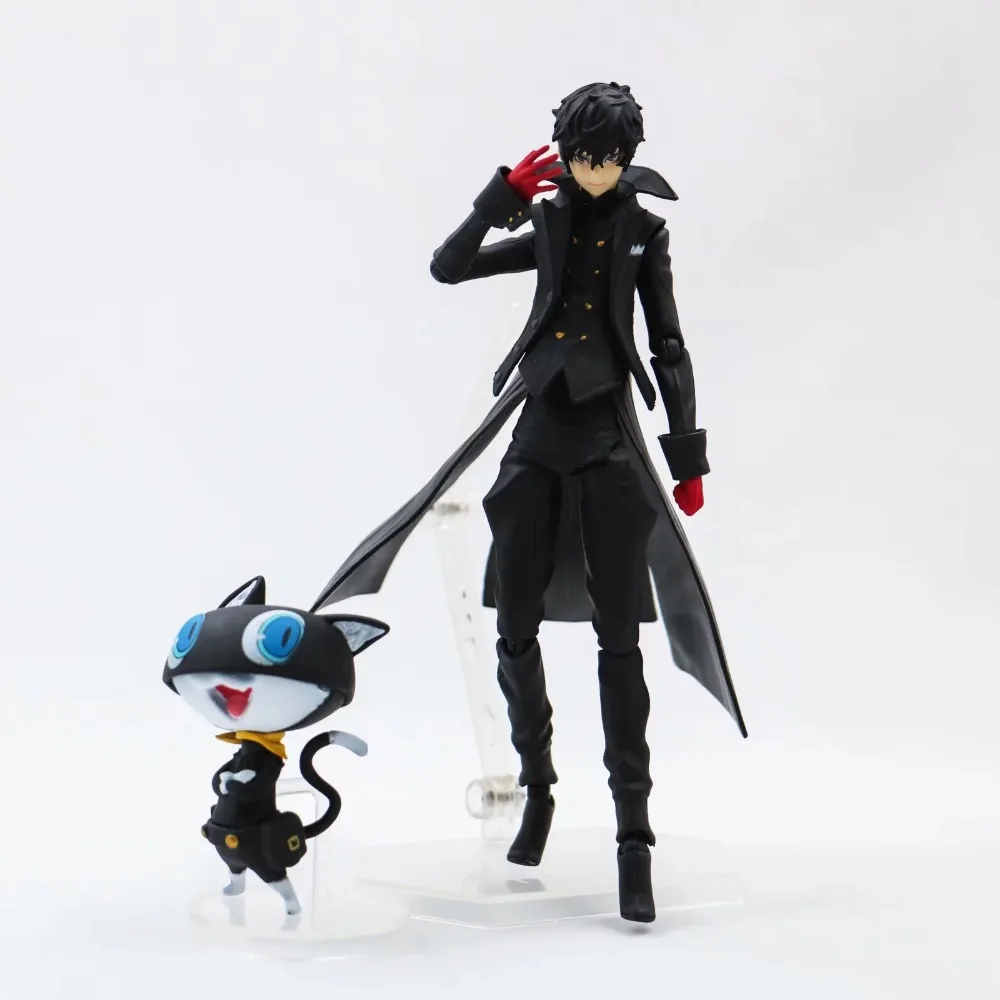 Аниме Persona 5 Morgana Joker с кошкой Figma 363 ПВХ фигурка Коллекционная модель игрушки куклы