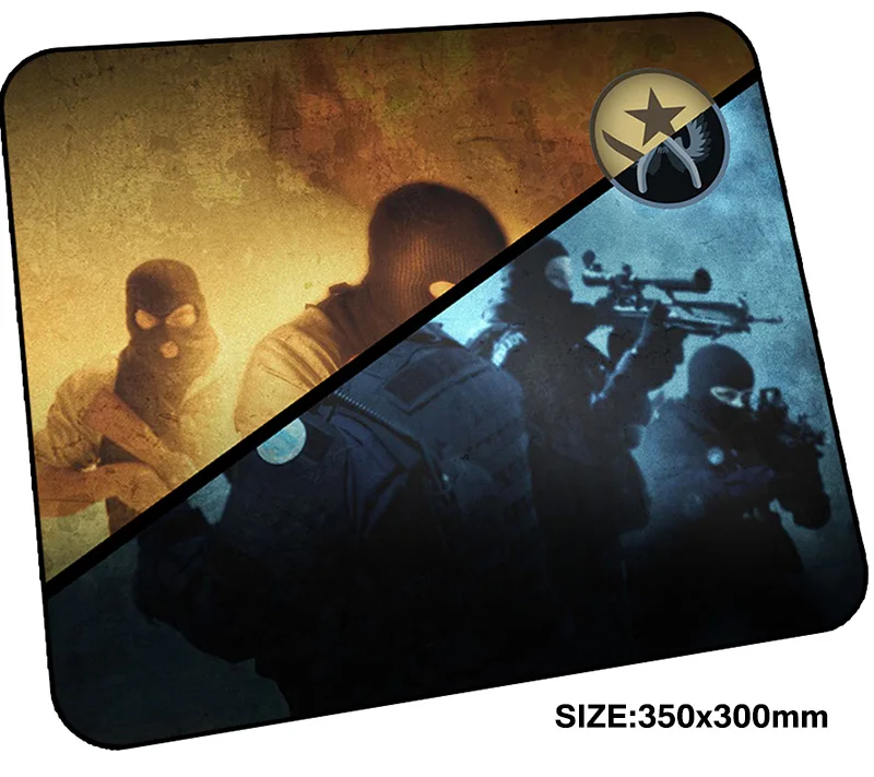 Игровой коврик для мыши cs go 350x300x3 мм игровой с узором HD аксессуары ноутбука и ПК