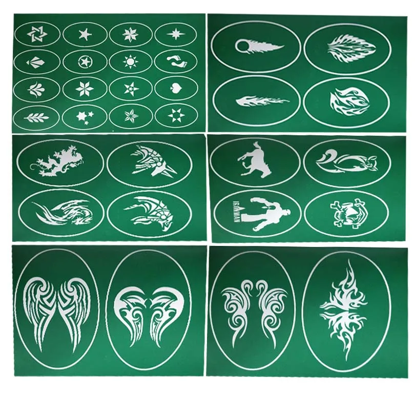 2018 Новый Самоклеющиеся боди Книги по искусству Временная Аэрограф татуировки