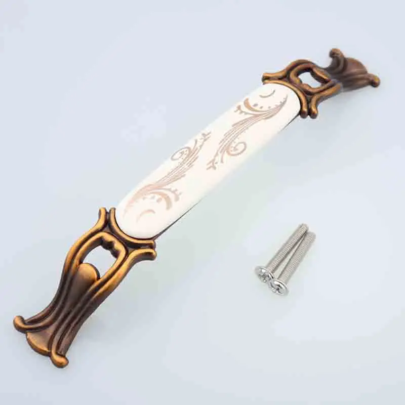 Бронзовая дверная ручка для кухонного шкафа 96 мм 128 | Обустройство дома