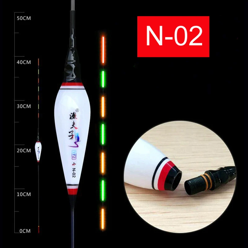 Funhe рыболовный поплавок с батареей светящиеся поплавки высокая яркость