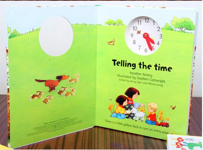 Изучите время, английские детские книги, серия орган, смотрящийся внутрь, оригинальная Детская образовательная картина от AliExpress WW