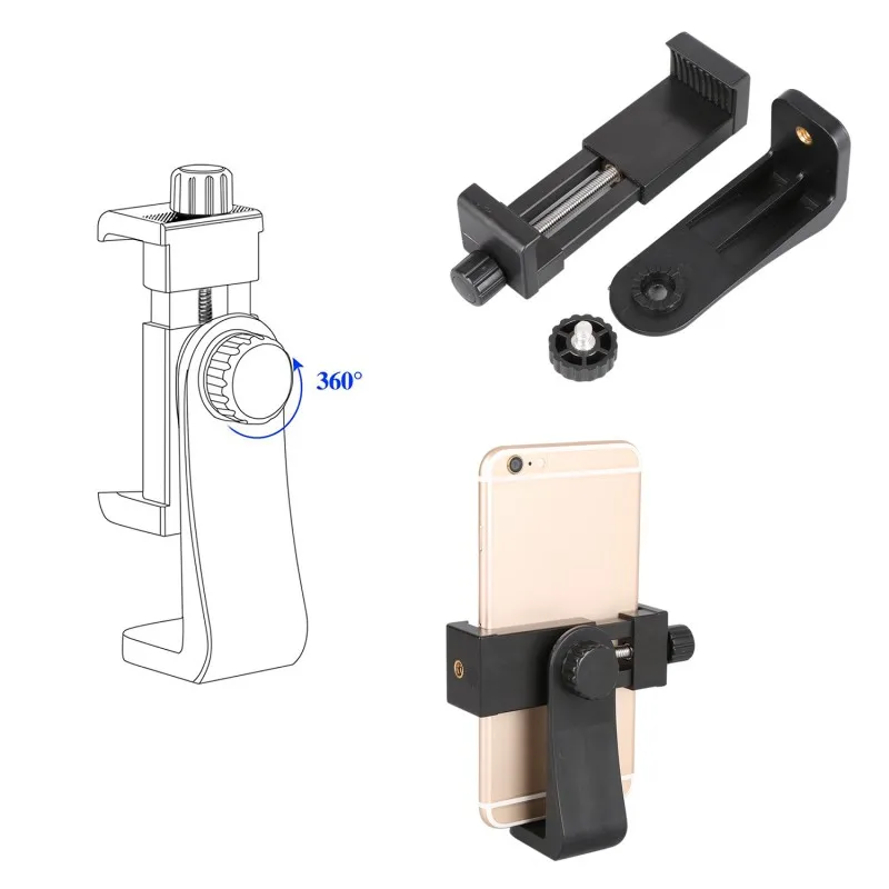 Портативный штатив адаптер для мобильного телефона держатель iPhone 7 Plus 6 6s 5 5S SE Samsung