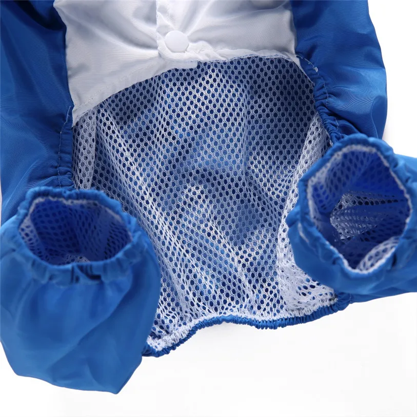 XS-XL дождевик для собак Синяя Акула водонепроницаемый плащ с капюшоном куртка