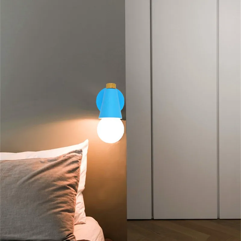 Новинка красочный 6 Вт светодиодный настенный светильник из дерева