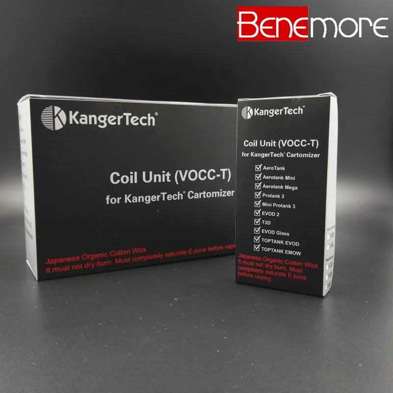 5 шт./l kangertech VOCC-T несовместим с kanger двойной катушки электронных сигарет испаритель
