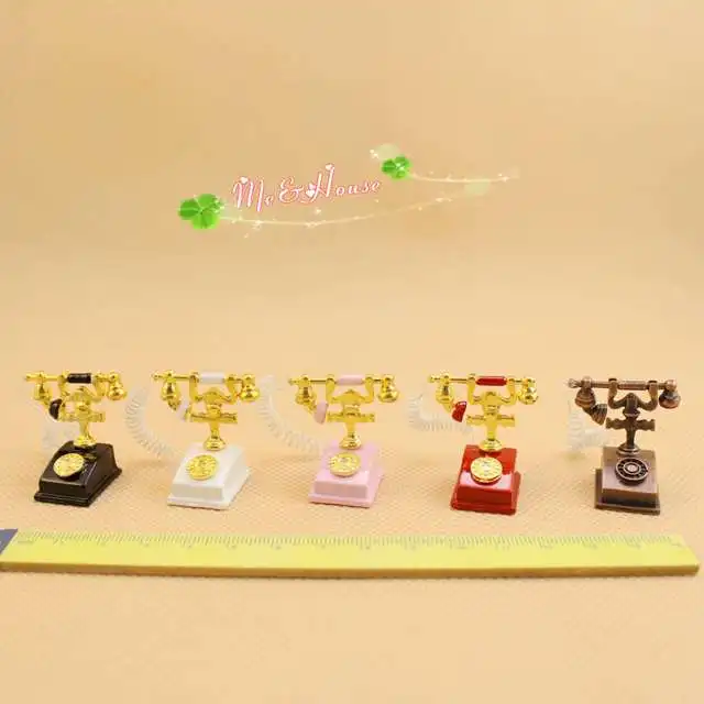 

1:12 Cute MINI Dollhouse Miniature Accessories Landline
