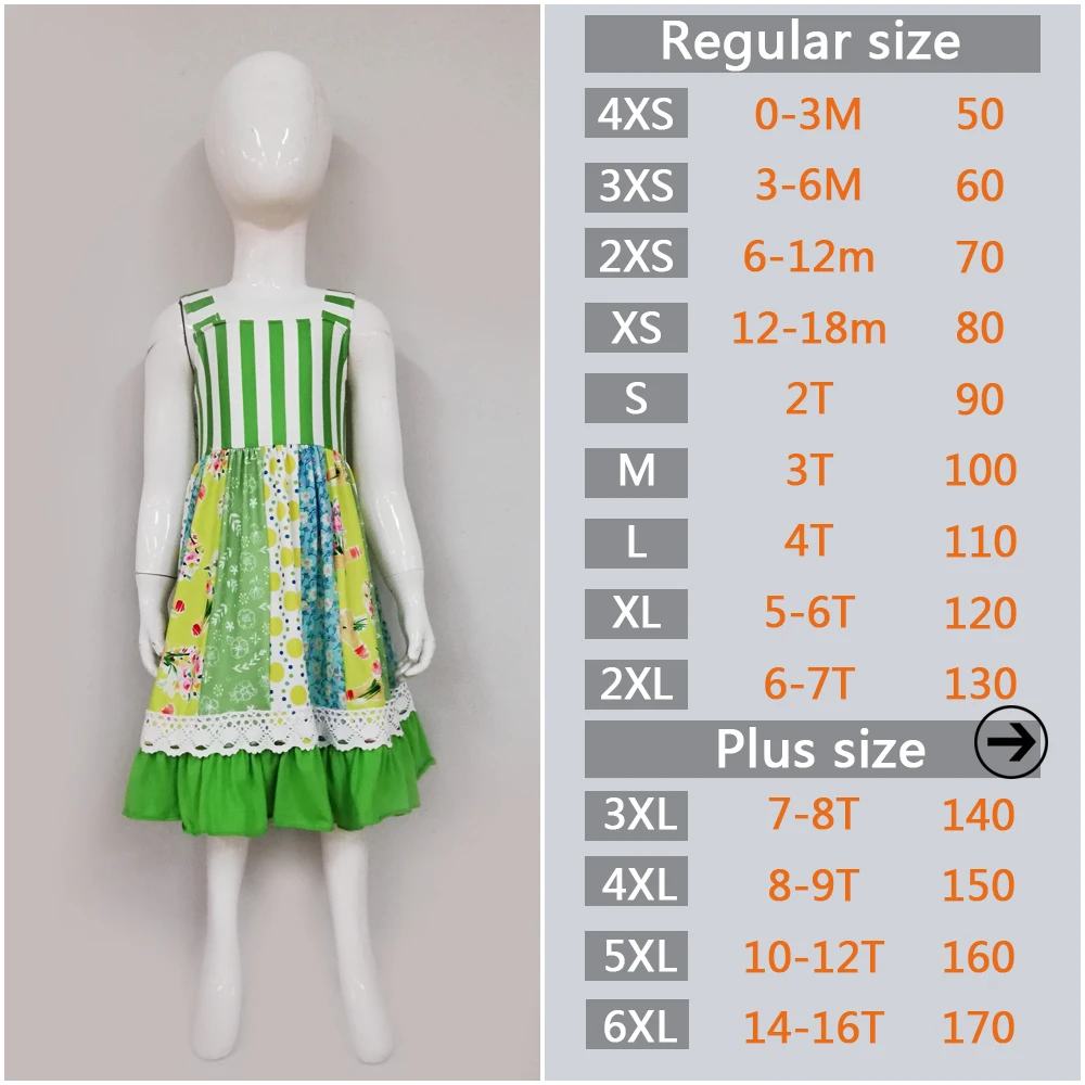 Wholesale Dress Boutique Clothes Children Sleeveless Cotton Fabric Baby Remake Girls Ruffle Dresses LYQ903-668-HY | Детская одежда и