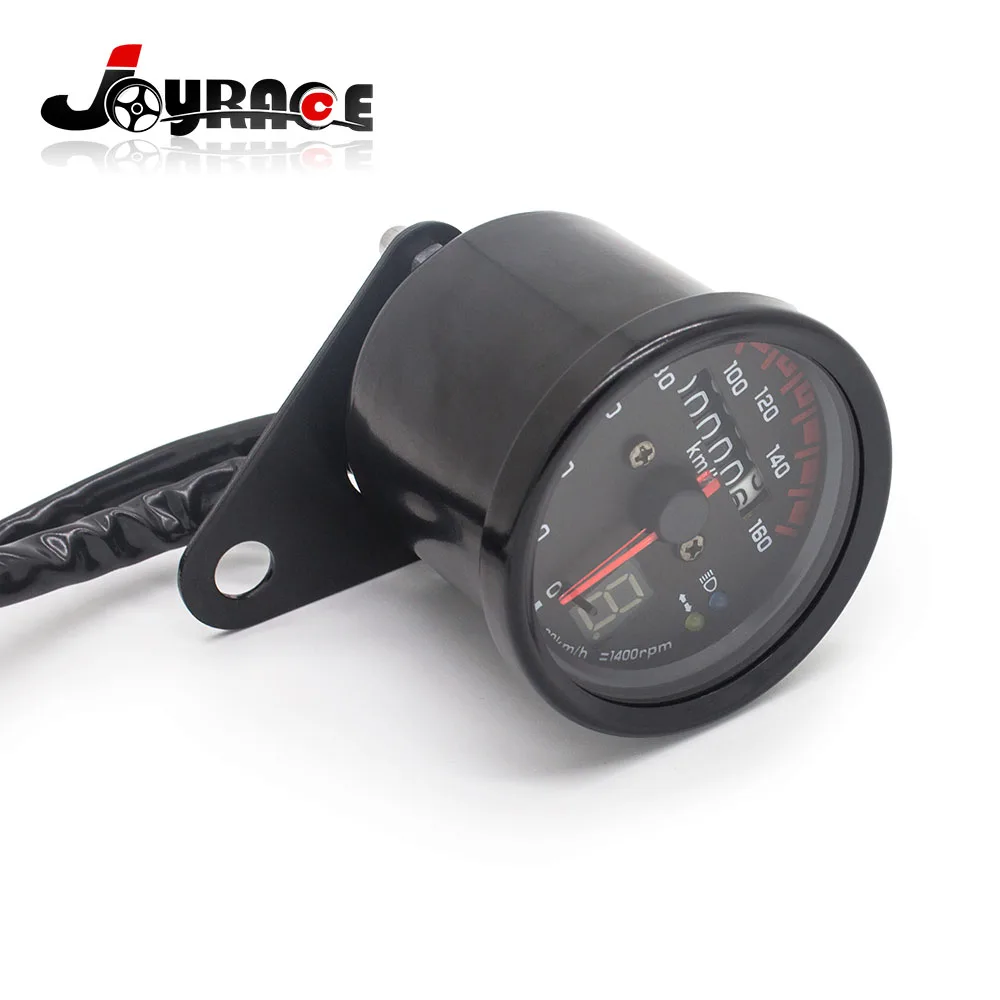 Мотоцикл двойной одометр KMH Спидометр с светодиодный подсветкой сигнала|gauge