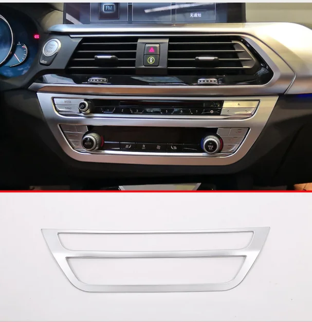 Матовая хромированная декоративная панель ABS для центральной консоли BMW X3 G01 X4 G02
