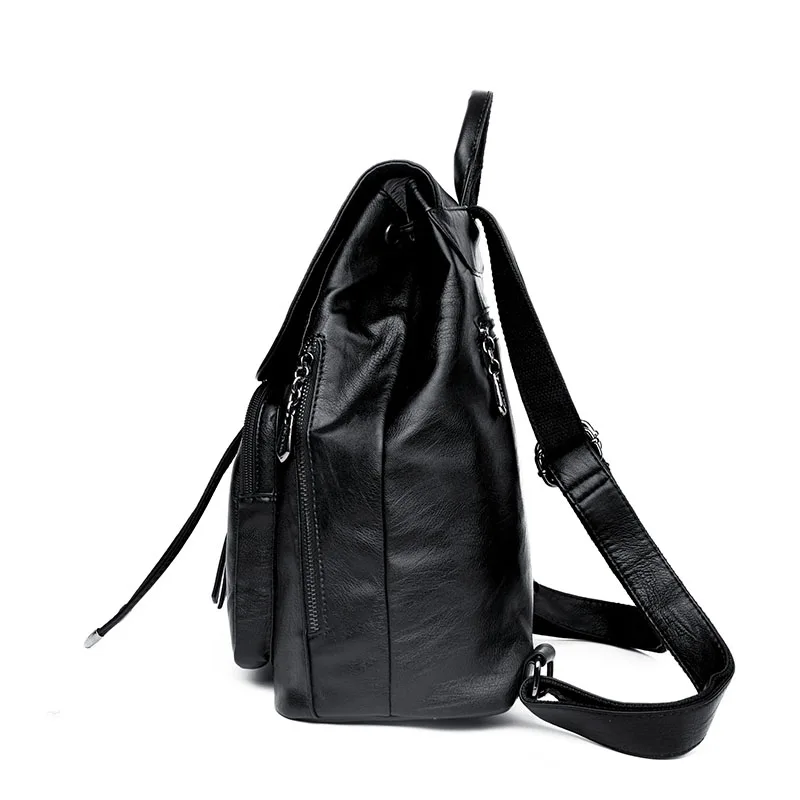 Backpacks For Girls Leather Women Travel Shoulder Bag High Quality Ladies Bagpack Large Capacity Backpack Female Back Pack