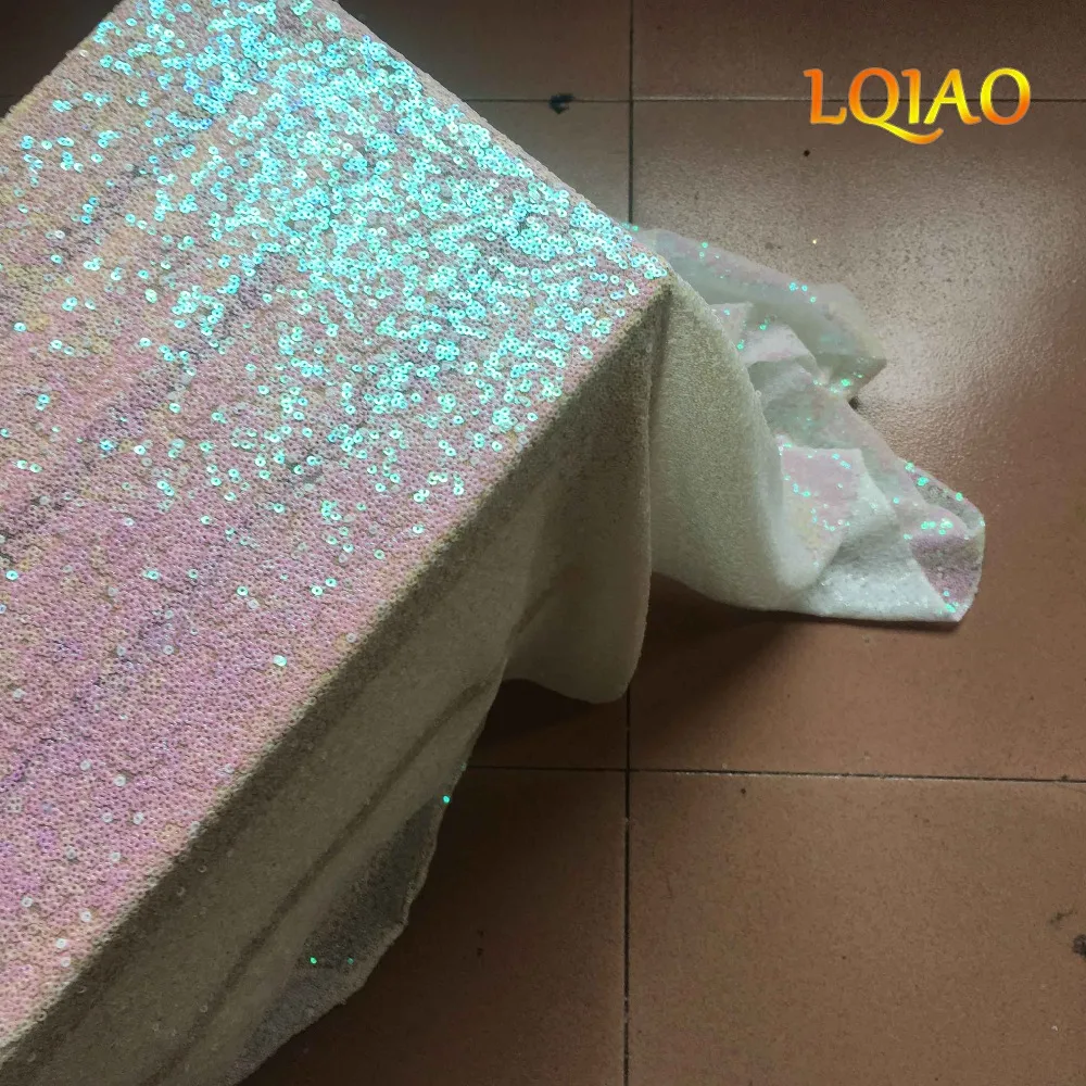 LQIAO блесток проходы пол бегун изменен белый 4FTX15FT Свадебные прохода Серебряный