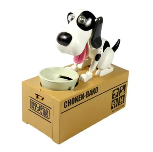 Мультфильм роботизированная собака коробка для денег подарок автоматическое хранение монет копилки в виде свиньи банки