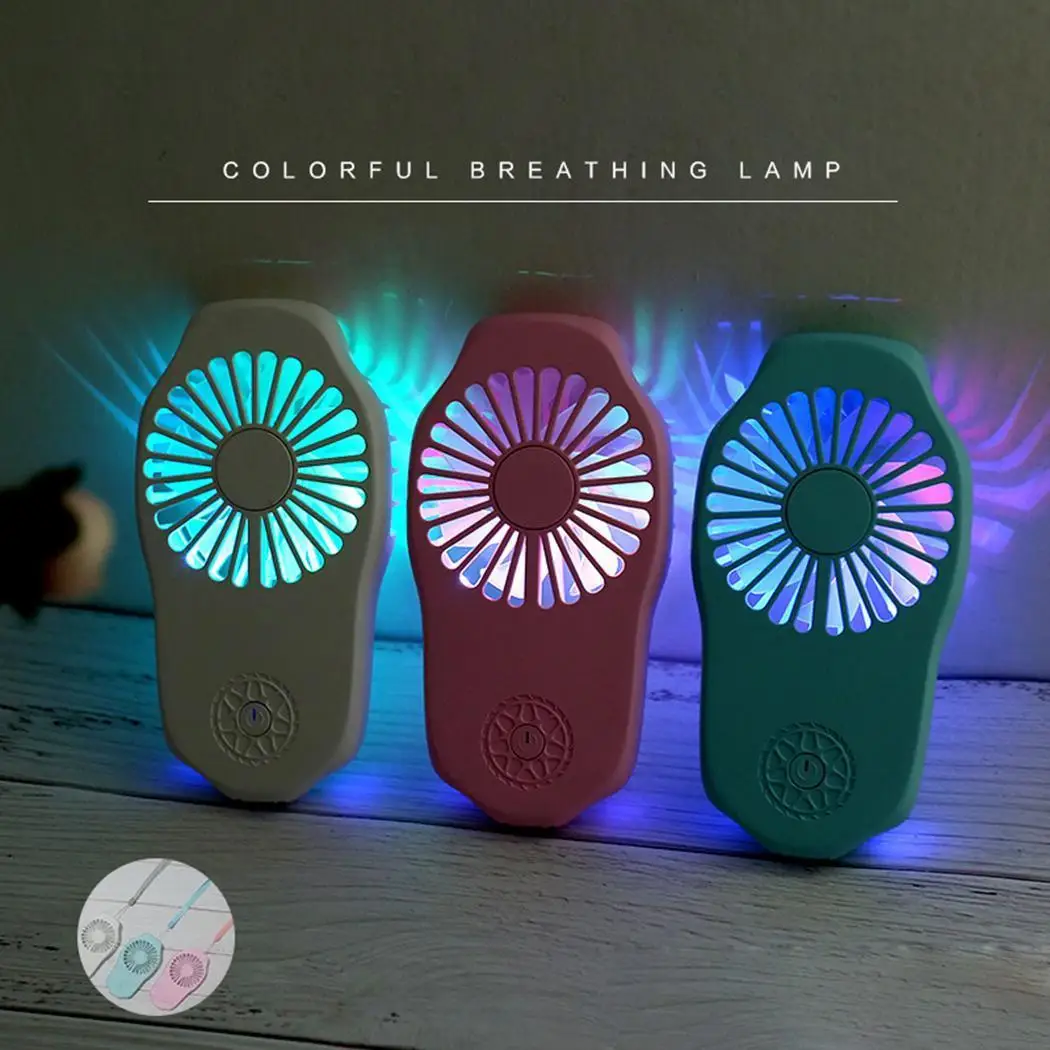 Мини Портативный USB Перезаряжаемый красочный дыхательный свет ручной
