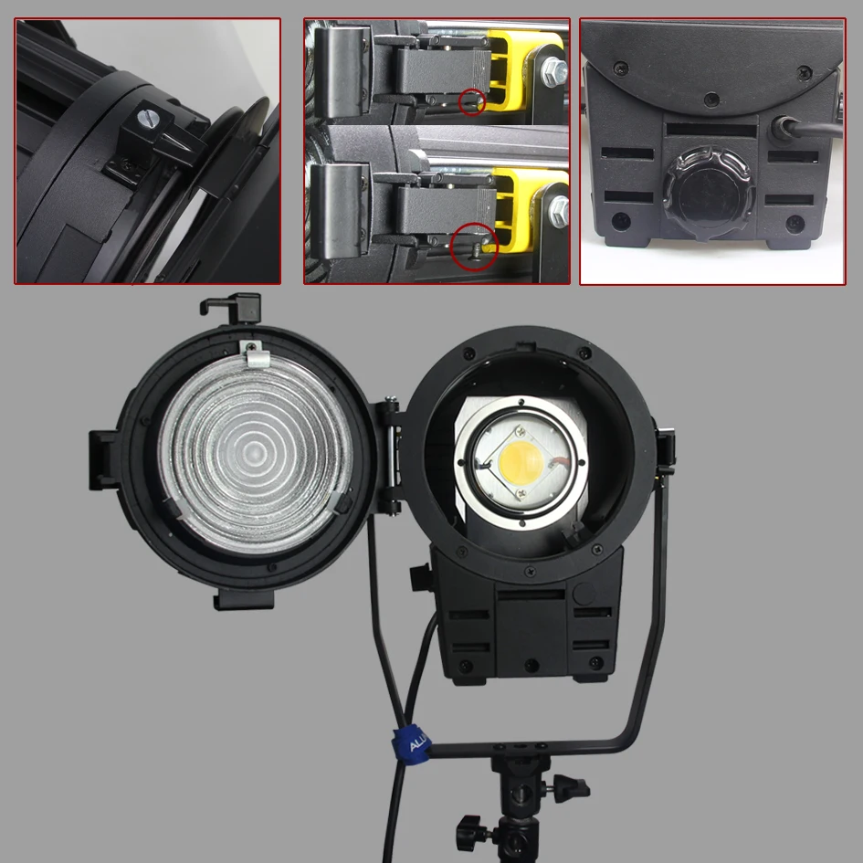 Светодиодный прожектор lumotech Fresnel 100WX3 + стандарт X3 чехол комплект для камеры
