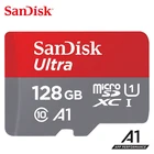 Двойной Флеш-накопитель SanDisk Ultra слот для карт памяти 64 ГБ 32 ГБ оперативной памяти, 16 Гб встроенной памяти, microSDHCmicroSDXC UHS-I 128 Гб micro SD карты class10 TransFLash карты памяти для смартфонов