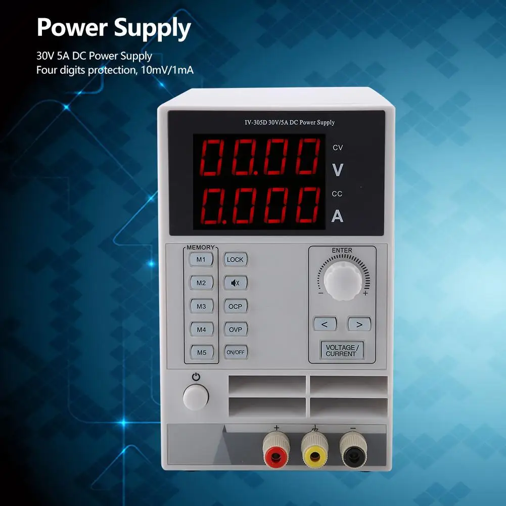 Цифровой источник питания постоянного тока со светодиодсветодиодный подсветкой