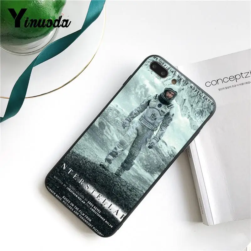 Yinuoda Interstellar черный ТПУ Мягкий силиконовый чехол для телефона iPhone 8 7 6 6S Plus X XS MAX 5 5S SE