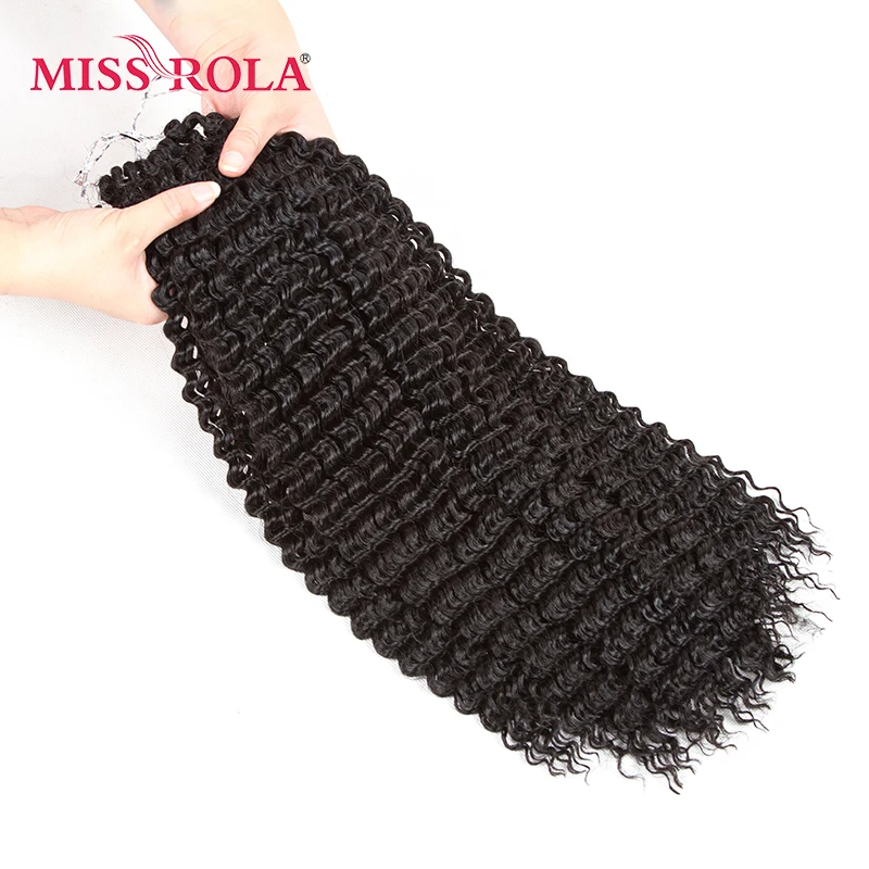 Miss Rola BOHEMIAN BRAID Crochet Braids Hair 1B# 5pc/lot Kanekalon Low Temperature Fiber Curly Synthetic Hair Extensions 18 inch