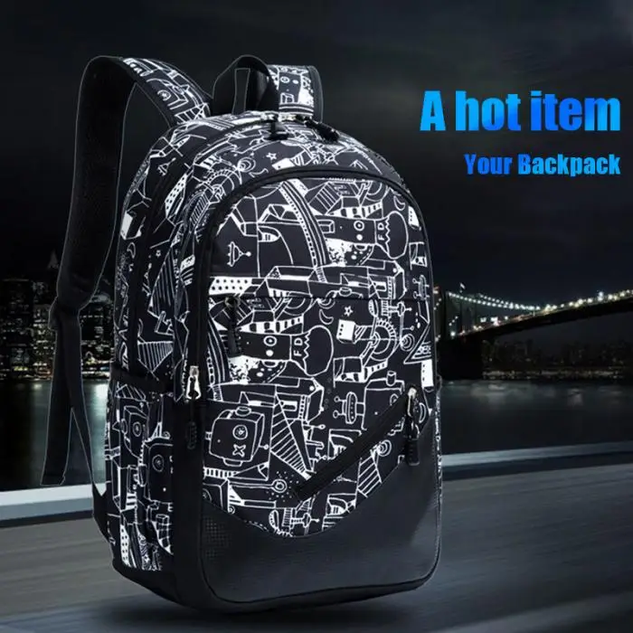 Outdoor Backpack Waterproof Large capacity Lightweight Knapsack Schoolbag Fashion City Jogging Bags for Student XR-Hot