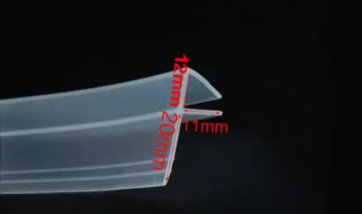 F12 x 3 Meters 3 м расширились F/h силиконовые резиновый для душа для дверей и окон в комнате уплотнение стекла газа уплотнитель для 6/8/10/12 мм стекло - Цвет: F12 x 3 Meters