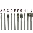 Ротационный напильник деревообрабатывающие фрезы Резак по дереву электрическая шлифовальная машина с поддержкой 10 шт набор из дерева высокоскоростной Сталь 10