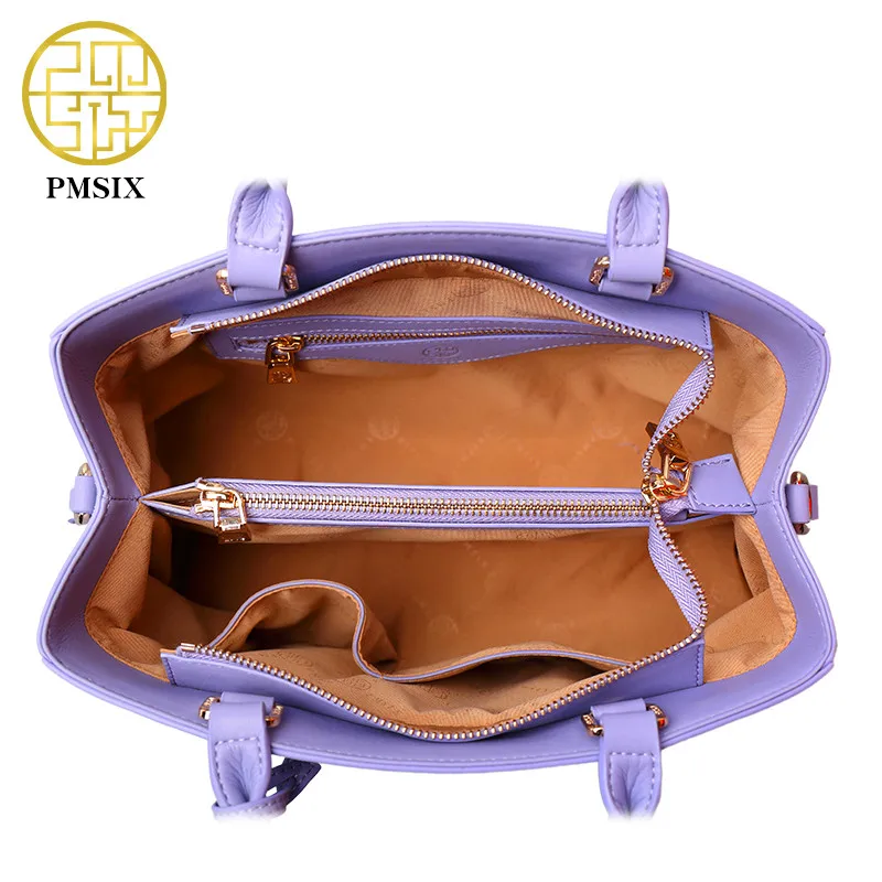 Женская сумка из коровьей кожи Pmsix с цветочным принтом новый дизайн дамские