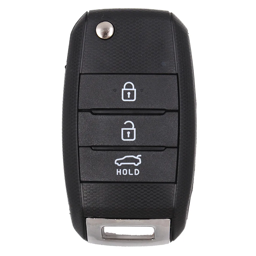 Keyecu Флип дистанционный брелок 3 кнопки 433 МГц 4D70 чип для Kia K3 Форте 2013