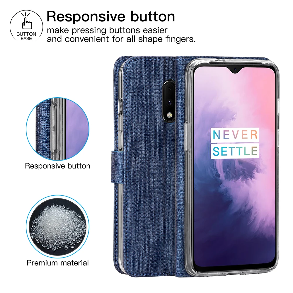 Чехол для Oneplus 7 Роскошные противоударный Чехол Флип Бумажник пояса из натуральной кожи защитный чехол Oneplus7 Pro