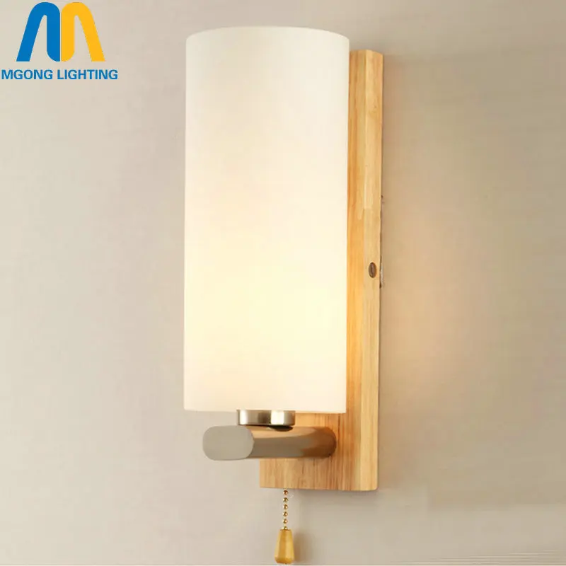 Деревянная светодиодная винтажная настенная лампа E27 110 220 В|wall lamp light|wall sconce