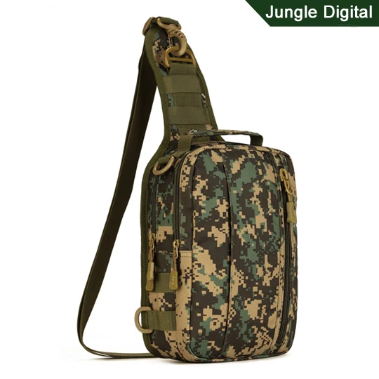 jungle digital Мужская армейская Водонепроницаемая нагрудная сумка Военная Molle сумка на одно плечо сумка через плечо для наружного туризма кемпинга охоты - Цвет: jungle digital