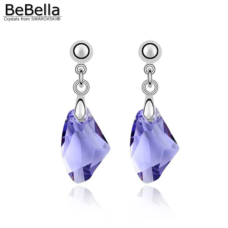 Женские Висячие серьги BeBella с кристаллами Swarovski модные ювелирные изделия подарок
