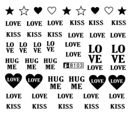 Наклейки для ногтей, Водные Наклейки, крутые английские буквы, слайдер для ногтей, аксессуары для маникюра, фольга, клейкая пленка, лак