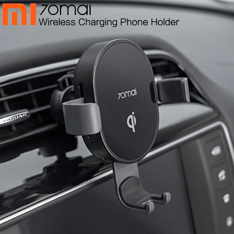 Для Xiaomi 70mai Qi Беспроводное зарядное устройство для телефона автомобильное беспроводная зарядка с подставкой интеллектуальный датчик 10 Вт Быстрая зарядка автомобильный стенд для iPhone X XR Xs зарядка для телефон