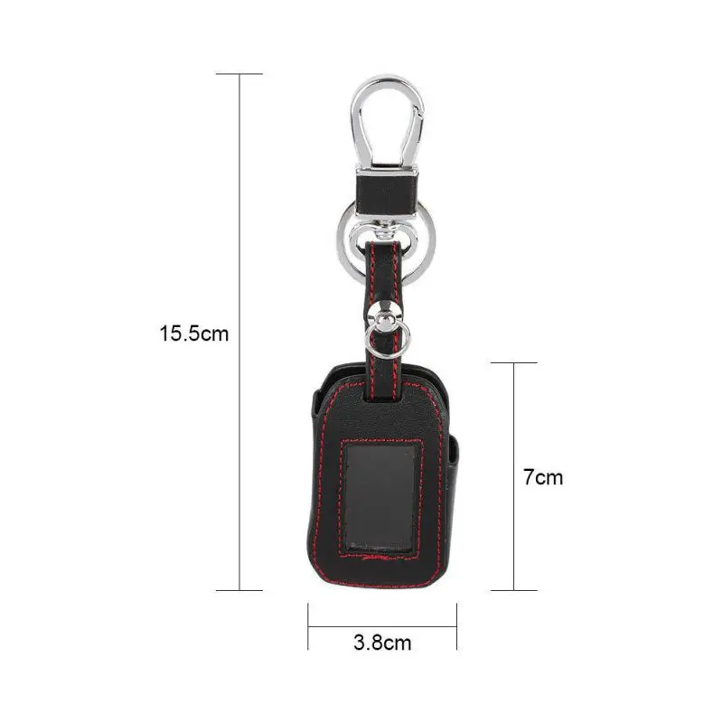 A92 Case Keychain Genuine Leather Cover For StarLine LCD Remote Two-Way Car Alarm Transmitter | Автомобили и мотоциклы