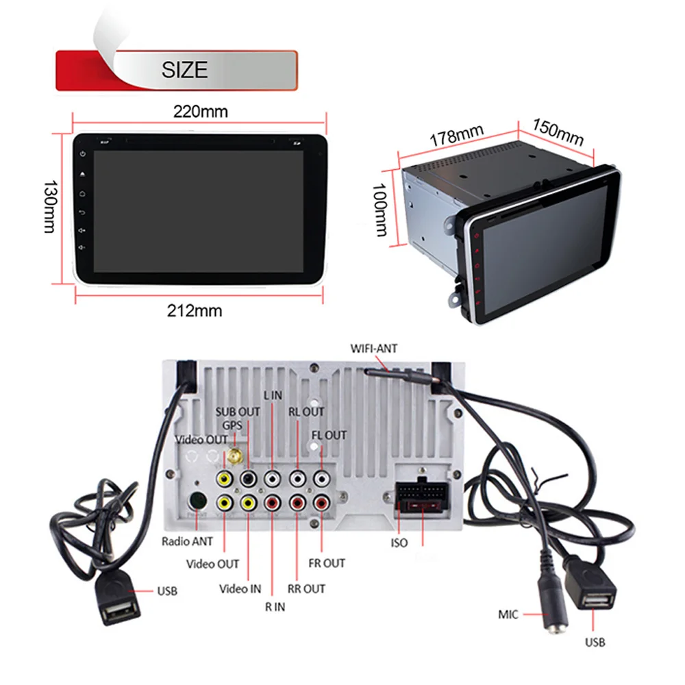 Quad Core 1024*600 Android 5.1 Car DVD GPS Navigation Radio Audio For VW GOLF 4 5 Polo Bora CC JETTA PASSAT Tiguan SKODA OCTAVIA |