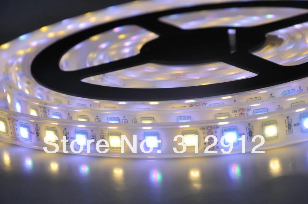 

5M 300 LEDs 60led/M 5050 RGBW(RGB+Warm White) LED Strip Light;with epoxy resin filled;IP68;DC12V input;72W