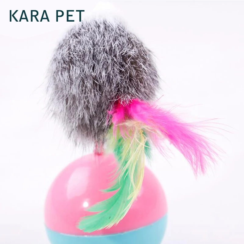 Durable Pet Cat Toys Mimi Favorite fur Mouse Tumbler Plastic Balls for Cats dogs play 5.5cm | Дом и сад